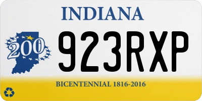 IN license plate 923RXP
