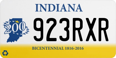IN license plate 923RXR