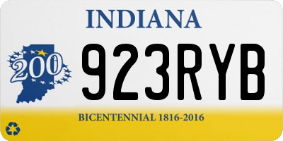 IN license plate 923RYB