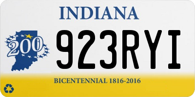 IN license plate 923RYI