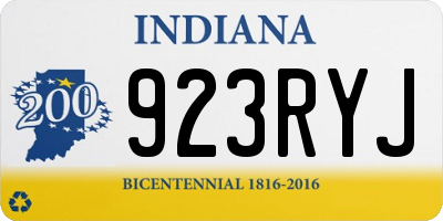 IN license plate 923RYJ