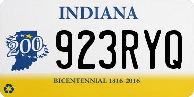 IN license plate 923RYQ