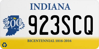 IN license plate 923SCQ