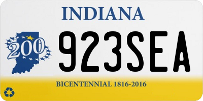 IN license plate 923SEA