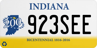 IN license plate 923SEE