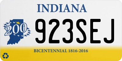 IN license plate 923SEJ