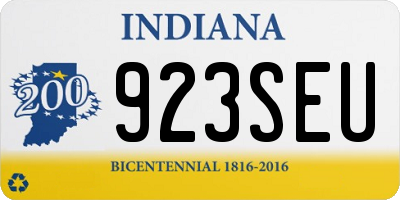 IN license plate 923SEU