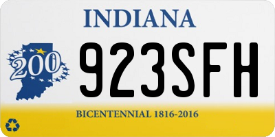 IN license plate 923SFH