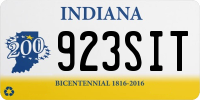 IN license plate 923SIT
