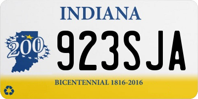 IN license plate 923SJA