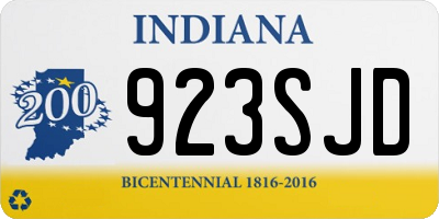 IN license plate 923SJD