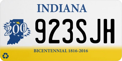 IN license plate 923SJH
