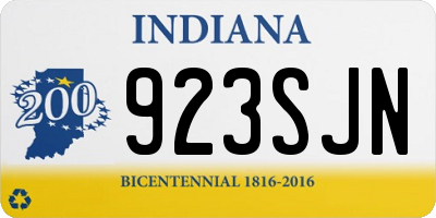 IN license plate 923SJN