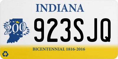 IN license plate 923SJQ