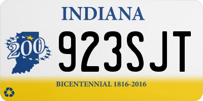 IN license plate 923SJT