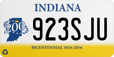 IN license plate 923SJU