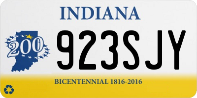 IN license plate 923SJY