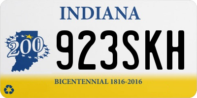 IN license plate 923SKH