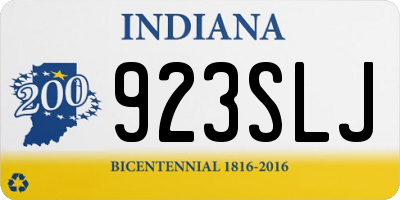 IN license plate 923SLJ