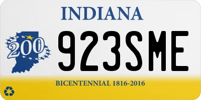 IN license plate 923SME