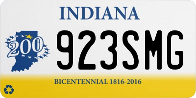 IN license plate 923SMG