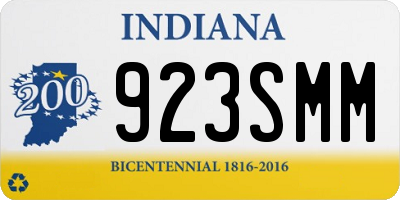 IN license plate 923SMM