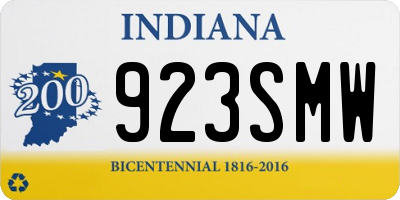 IN license plate 923SMW