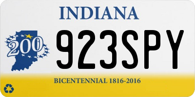 IN license plate 923SPY
