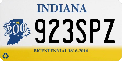 IN license plate 923SPZ