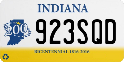 IN license plate 923SQD