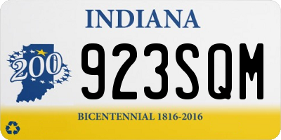 IN license plate 923SQM