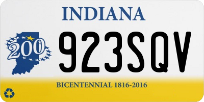 IN license plate 923SQV