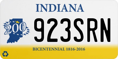 IN license plate 923SRN