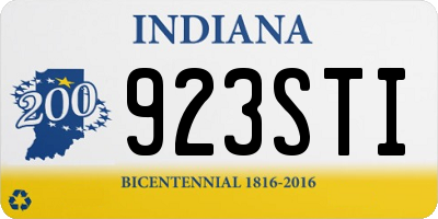 IN license plate 923STI
