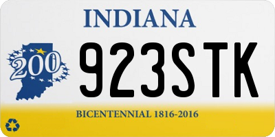 IN license plate 923STK