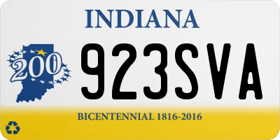 IN license plate 923SVA