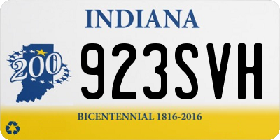 IN license plate 923SVH