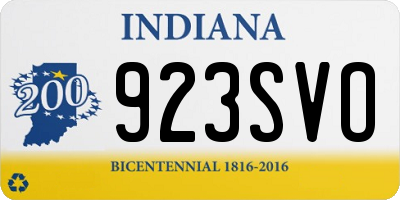 IN license plate 923SVO