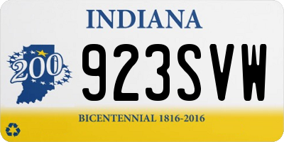 IN license plate 923SVW