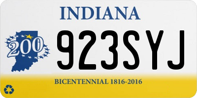 IN license plate 923SYJ