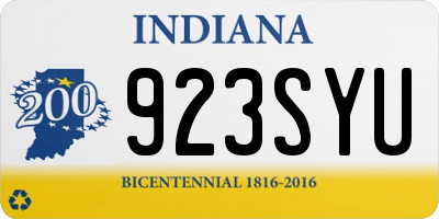 IN license plate 923SYU