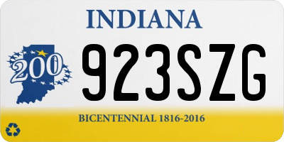 IN license plate 923SZG
