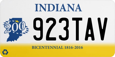 IN license plate 923TAV