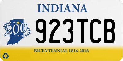 IN license plate 923TCB