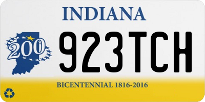 IN license plate 923TCH