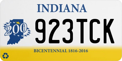 IN license plate 923TCK