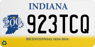 IN license plate 923TCQ