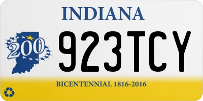 IN license plate 923TCY