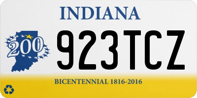 IN license plate 923TCZ