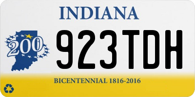 IN license plate 923TDH